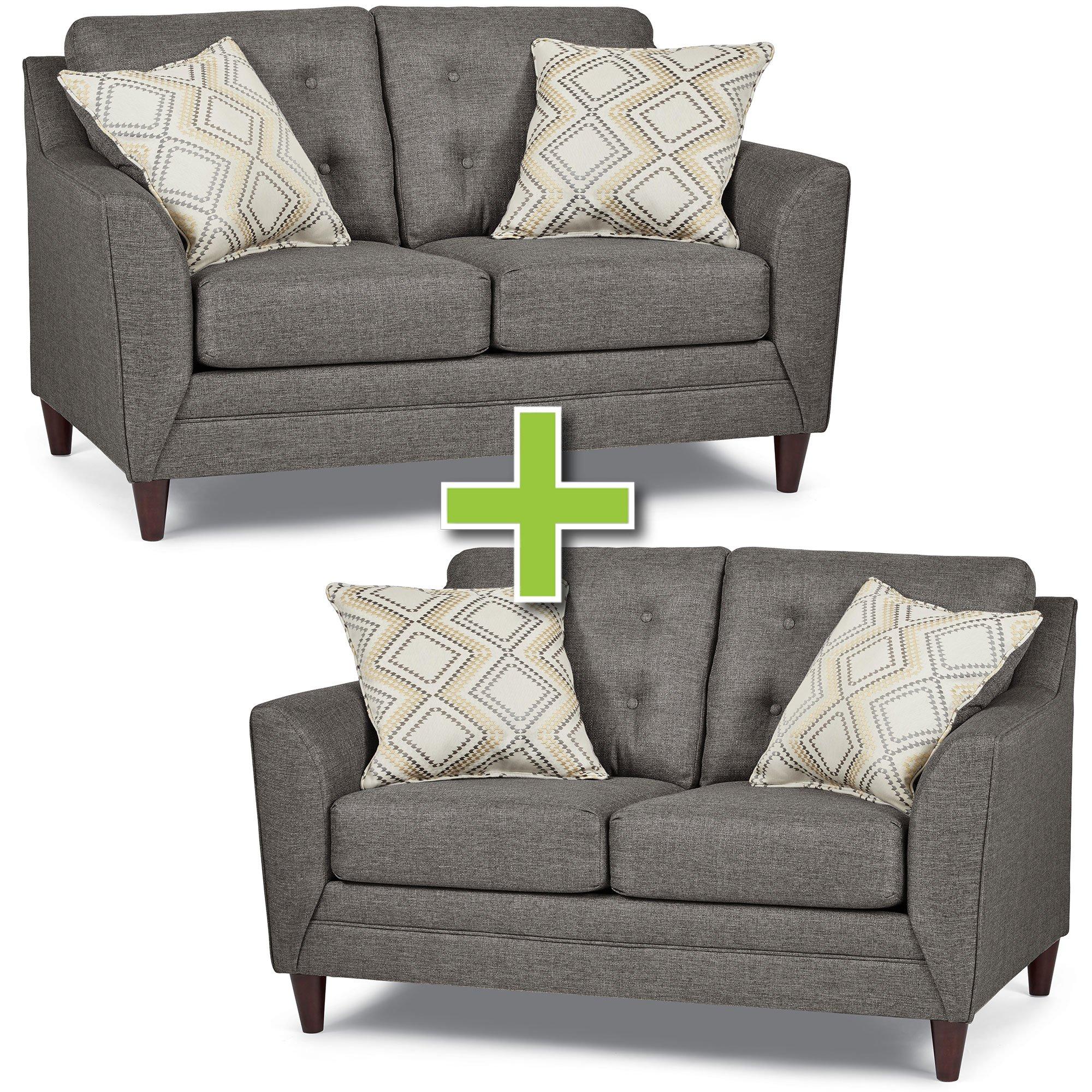 Rent to Own Lane Two Jensen Grey Loveseats at Aaron's today!